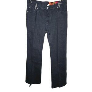 Lawman Western Women's Size 15 Superior 941 Slim Fit Black Denim Jeans t2